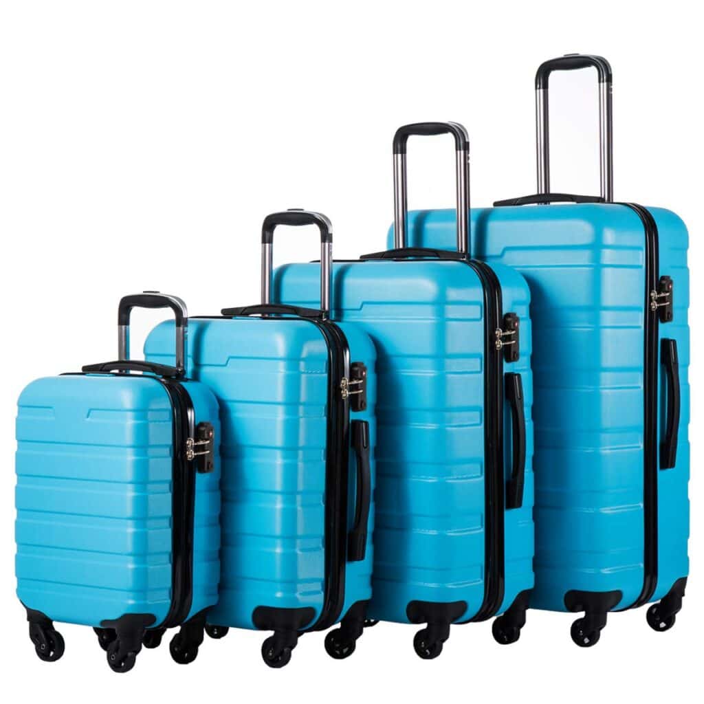 Coolife Luggage 3 Piece Set Suitcase Spinner