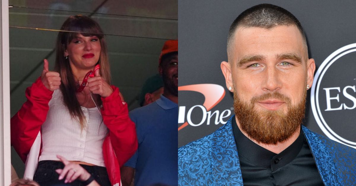 Swifties: Snag Travis Kelce's 1989-Inspired Denim Jacket Before It's Gone