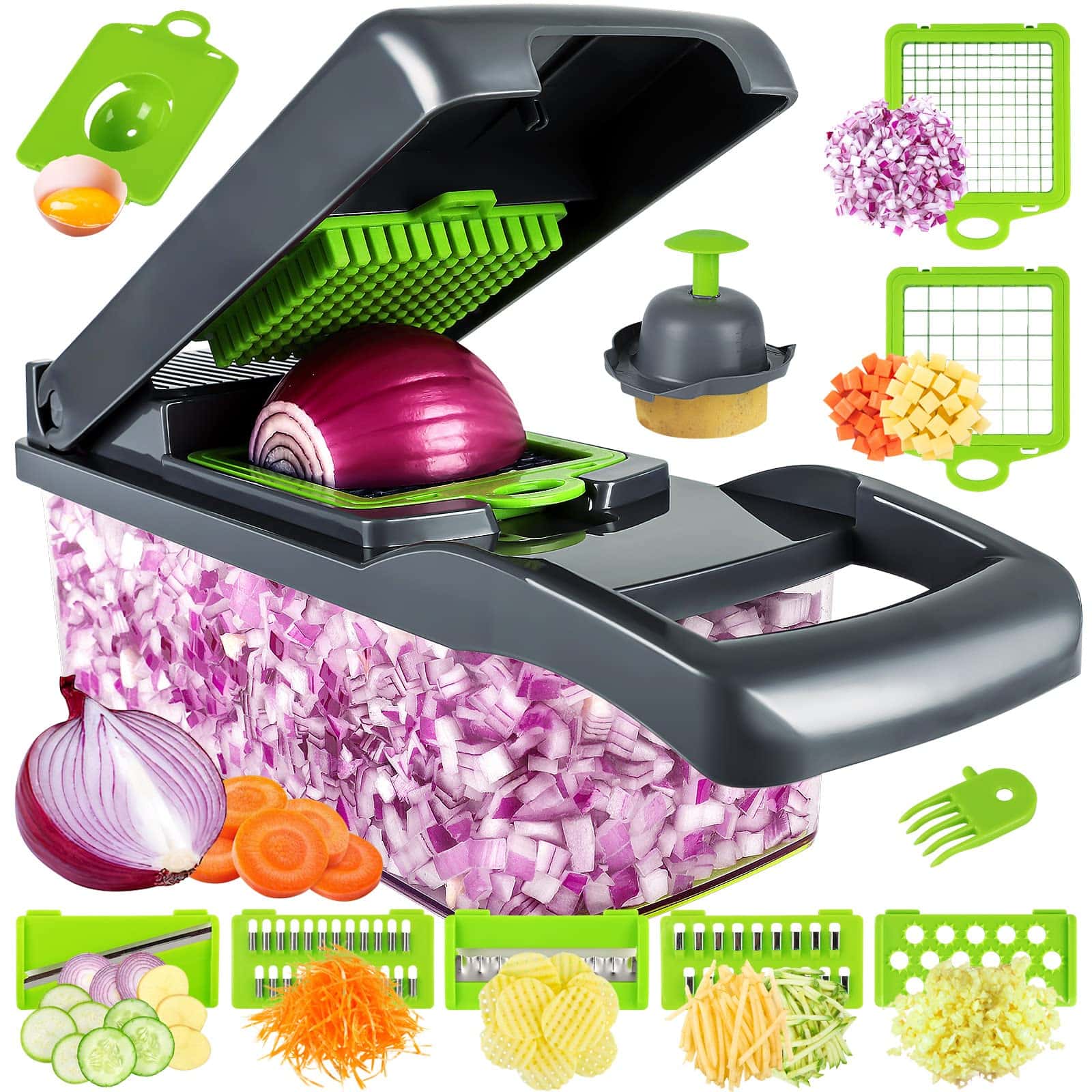 Home Onion Slicer, Onion Maker - All-in-one Blooming Set W Core Cutter &  Knife Guide - Make Restaurant Style Fried Onion At Home- Durable, Reusable,  Kitchen Gadget, Vegetable Cutter Tool, Fried Onion