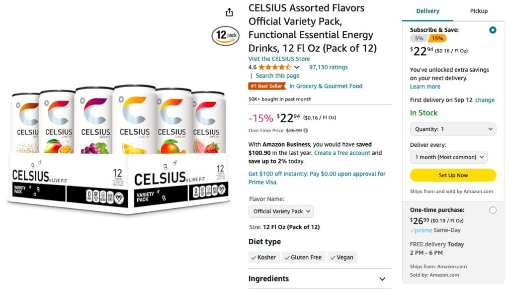 Amazon Subscribe Save