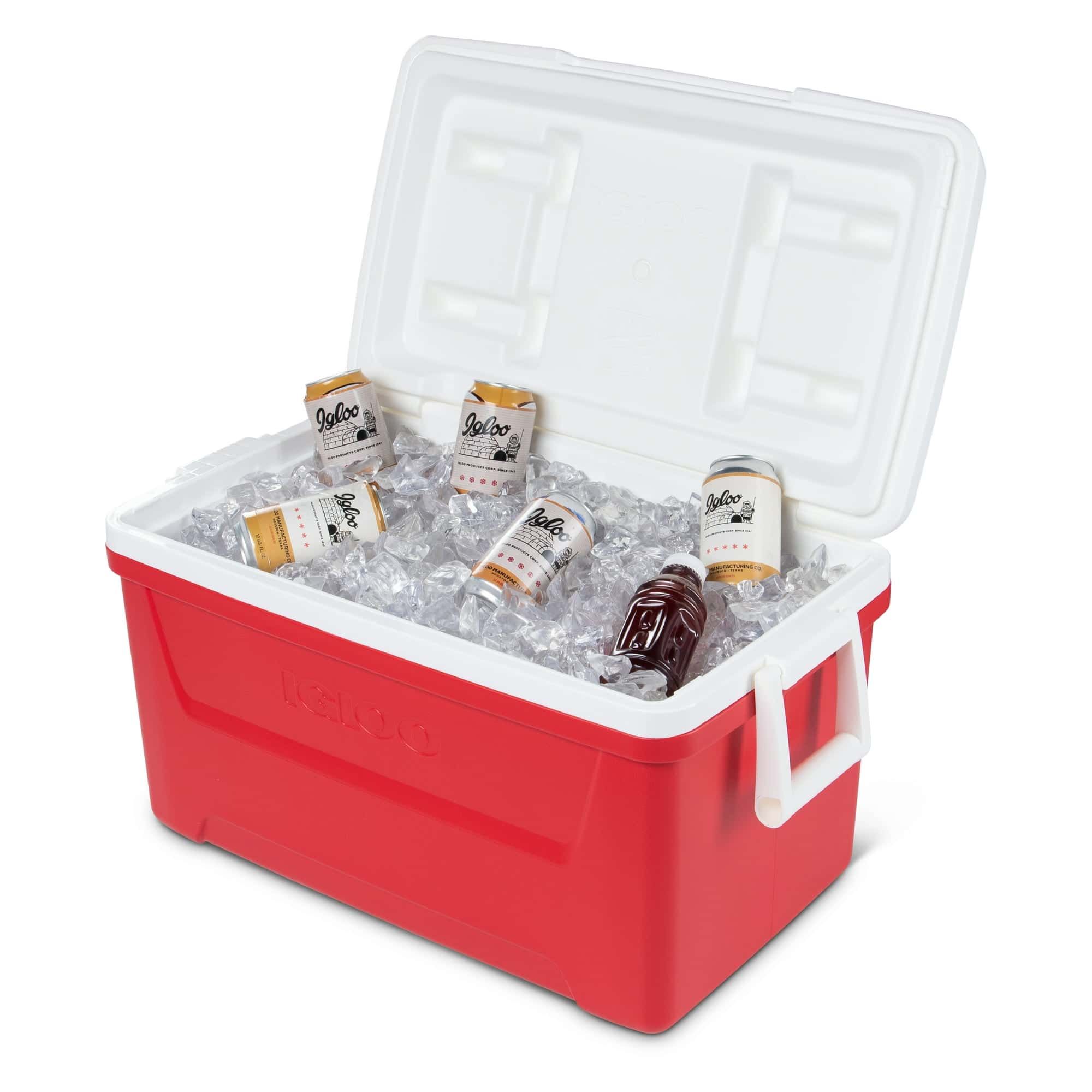 Igloo 48 QT Laguna Ice Chest Cooler, Red