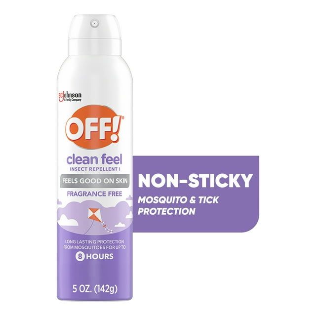 OFF! Clean Feel 20% Picaridin Inse Count Repellent I Aerosol, Fragrance Free, 5 oz
