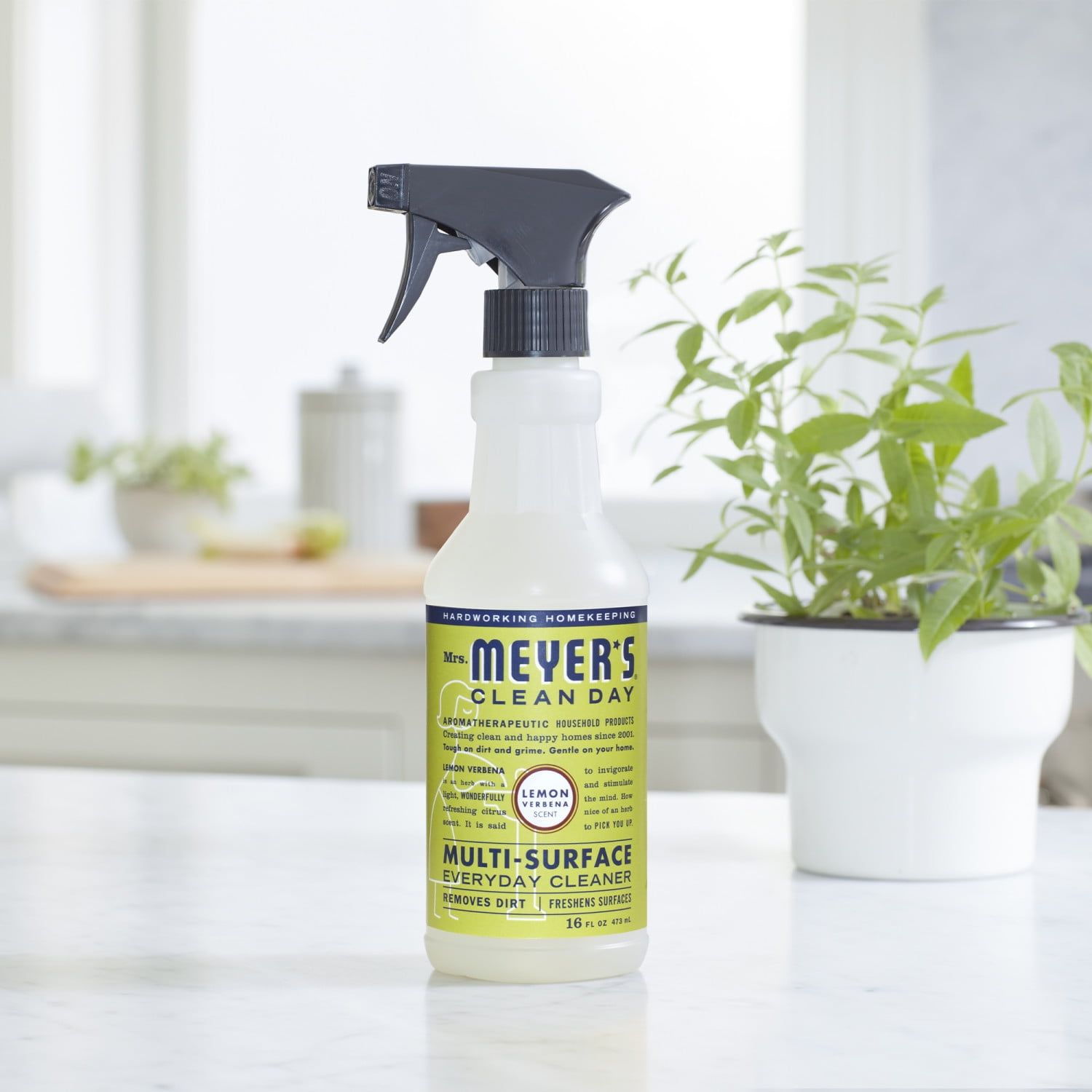 Mrs. Meyer’s Clean Day Multi-Surface Everyday Cleaner, Lemon Verbena Scent, 16 Ounce Bottle