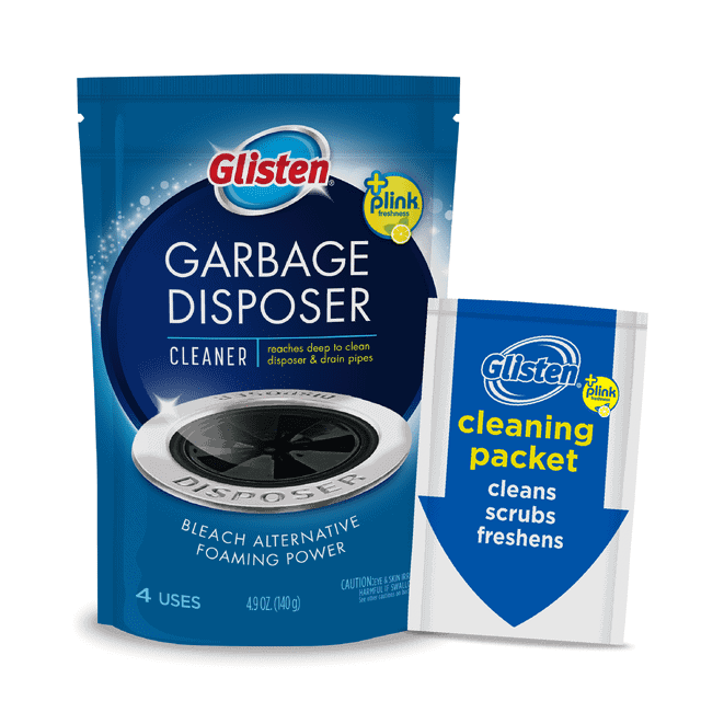 Glisten Disposer Care Cleaner, Lemon Scent, 4 Pack