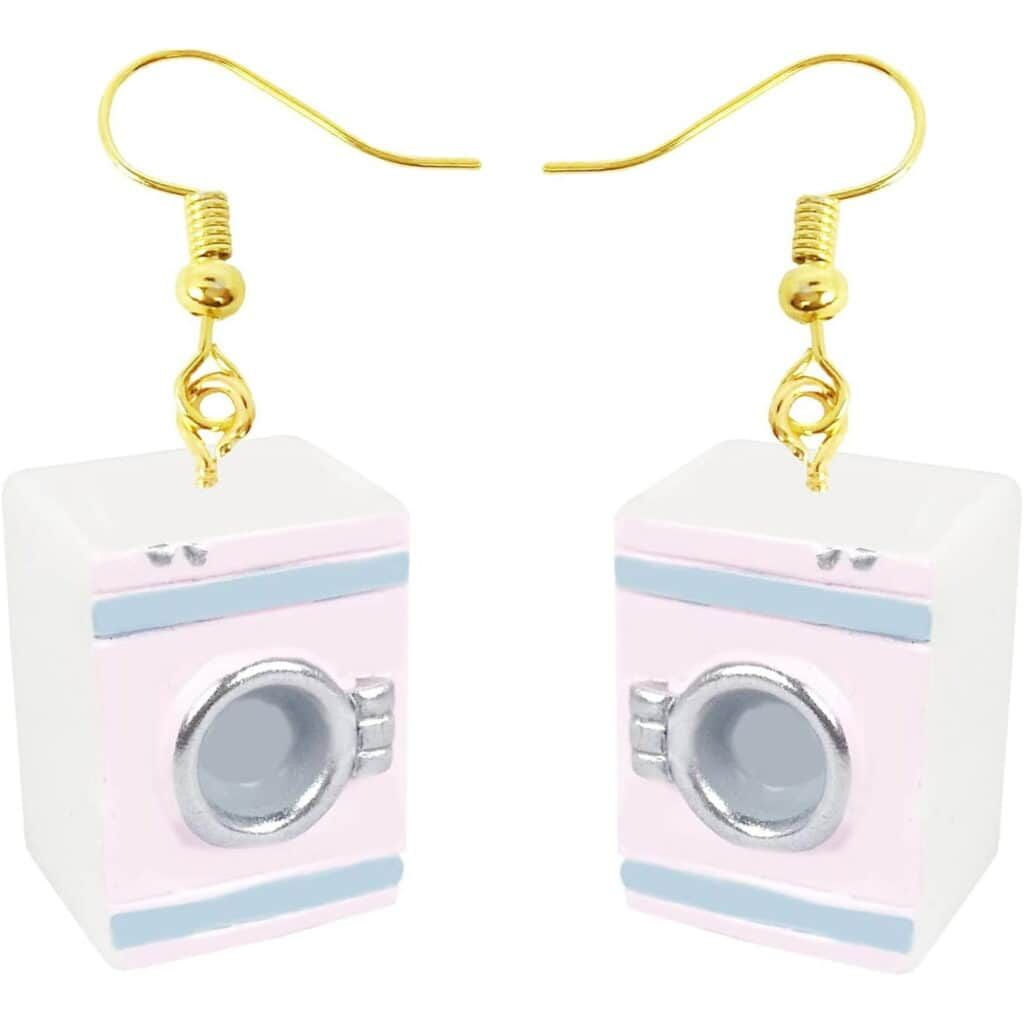 Funny Weird Earrings For Women Unique Creative Cute Acrylic Toilet Bathtub Drinking Fountain Washing Machine Geometric Furniture Dangle Drop Earrings Jewelry[E329]