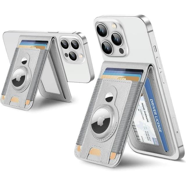 ExtreLife 3-in-1 Magsafe Wallet with Airtag Holder, Open ID Window, Magnetic Wallet for iPhone 16/15/14/13/12 Series, Magsafe Airtag Wallet, RFID Blocking