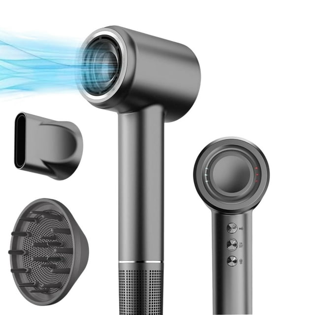 Ionic Blow Dryer, 110,000 RPM Hair Dryer for Fast Drying, Negative Ion Technology for Frizz Control & Shiny Hair, Quiet & Compact for Home & Travel