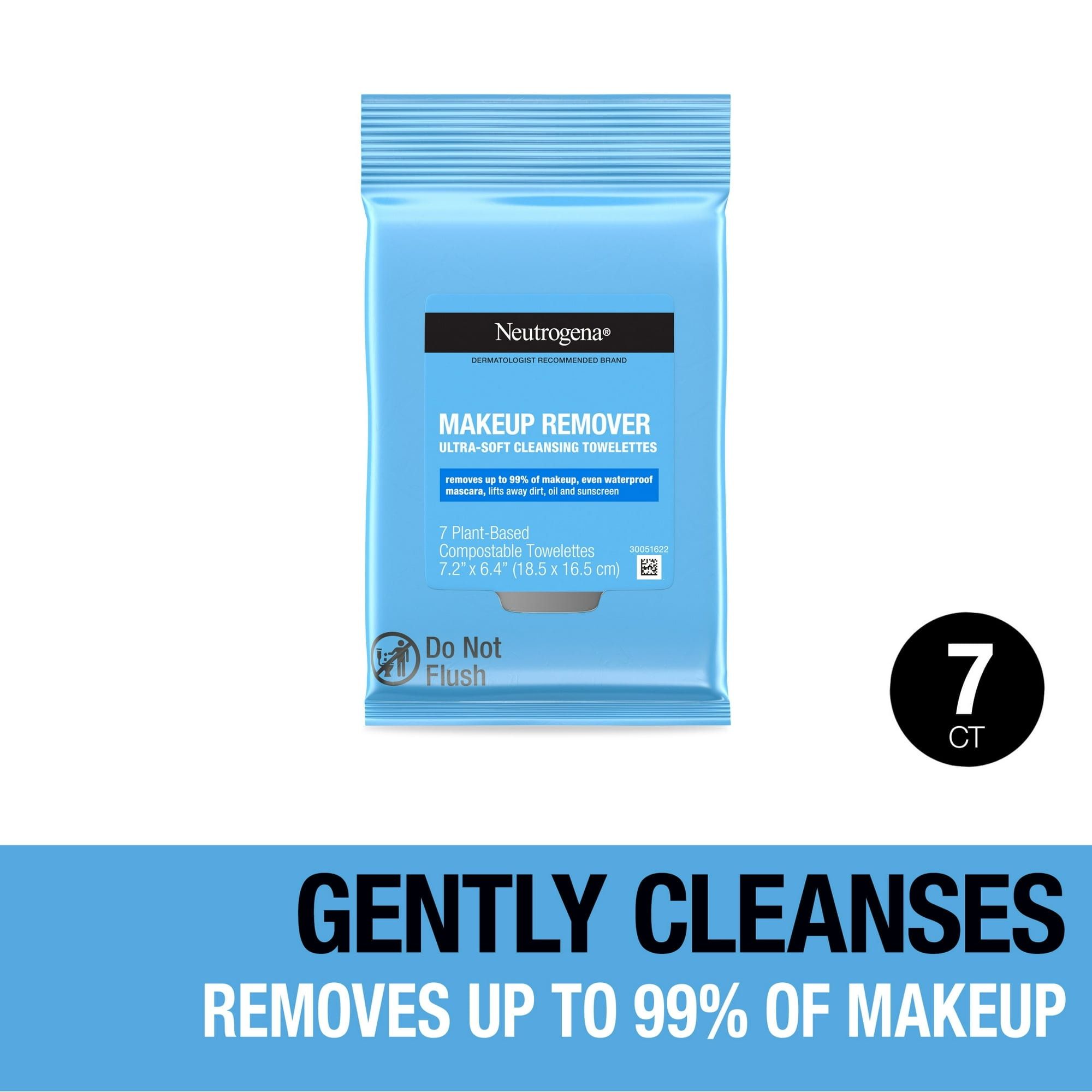 Neutrogena Makeup Remover Cleansing Towelettes, Travel Pack, 7 Ct