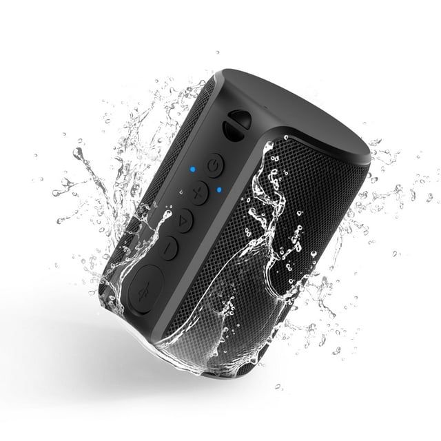 VILINICE Bluetooth Portable Speaker, IPX7 Waterproof, Bluetooth 5.0, 12H Playtime,Black