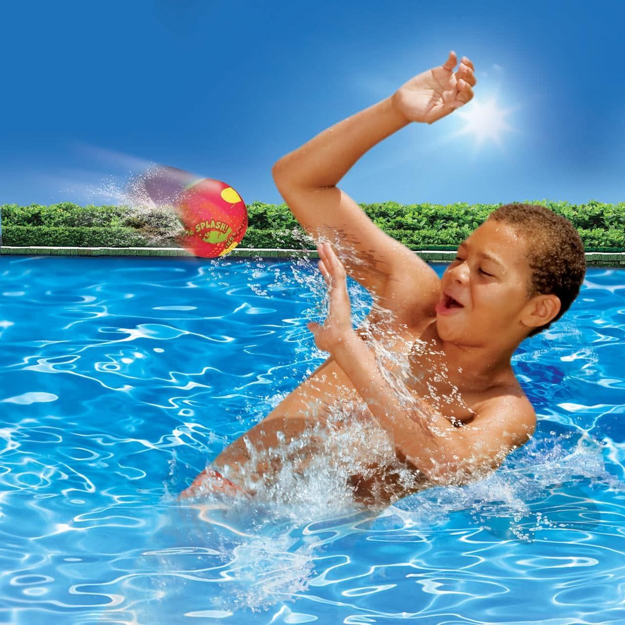 Play Day 65362 Pool Splash Balls, Multicolor, 4 Pack