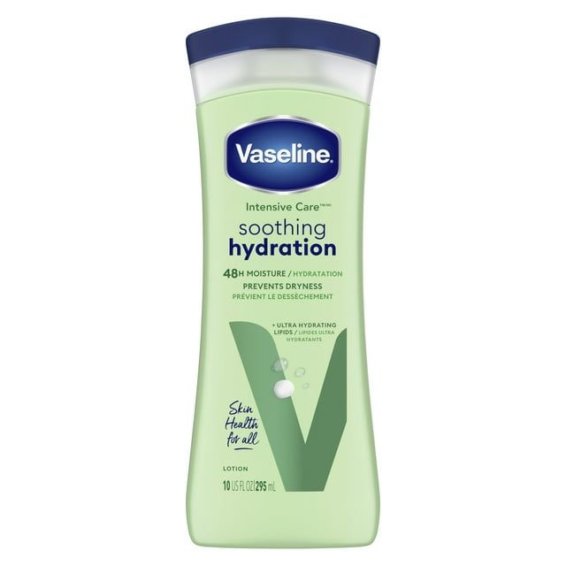 Vaseline Intensive Care Women's Hand & Body Lotion Hydrating Dry Skin with Aloe Vera Extract, 10 oz
