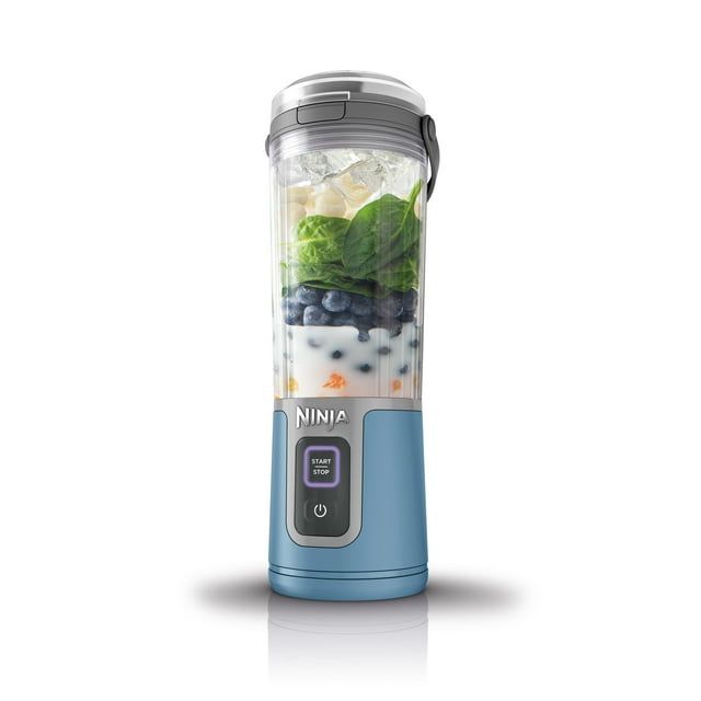 Ninja Blast 16 oz. Personal Portable Blender with Leak Proof Lid and Easy Sip Spout, Perfect for Smoothies, Denim Blue, BC100NV