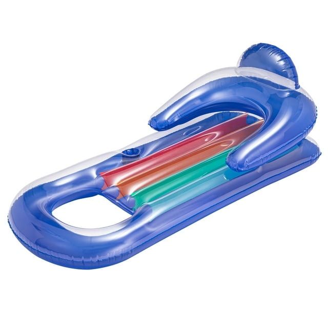 Bluescape Deluxe Lounge, Inflatable Pool Float, Blue, Age 14 & up, Unisex