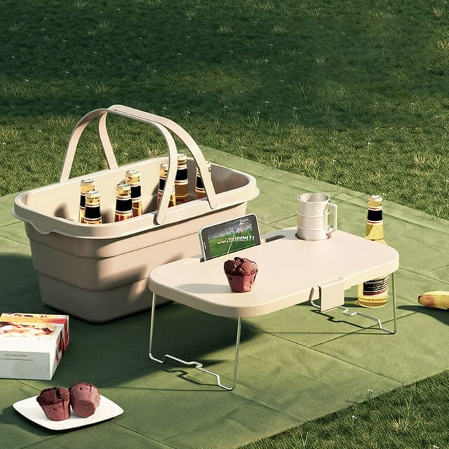 Beforeyayn Multi-Function Picnic Basket Waterproof 15L Capacity PP Picnic Basket & Bag Type Holiday Savings Gifts