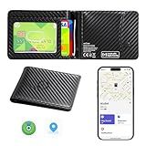 Smart Wallet for Men, Bulit-in Tracker Tag Works with Apple Find My(iOS Only), RFID Blocking, Rechargeable Wirelessly Wallet Tracker, Mens Wallets with GPS Tracker