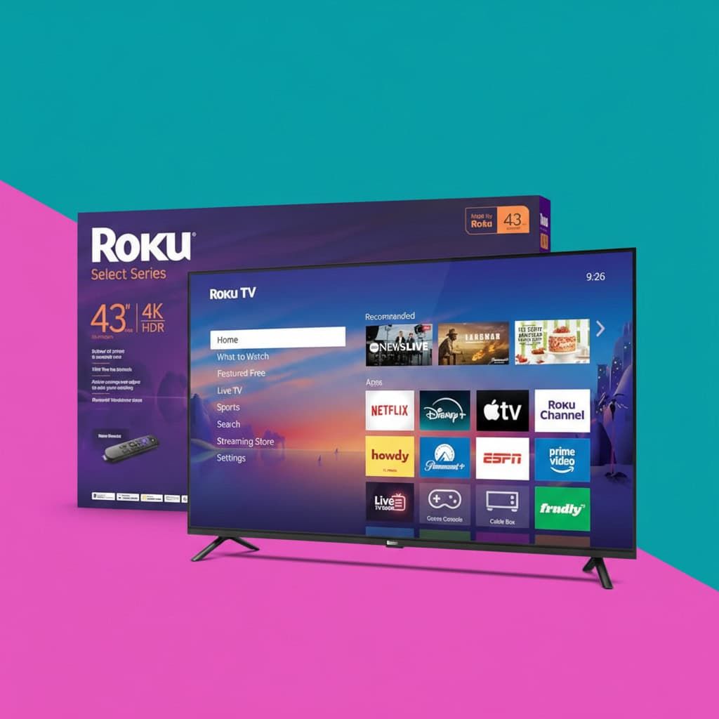 Elevate Your Viewing Experience with Roku's 43-Inch 4K HDR TV!